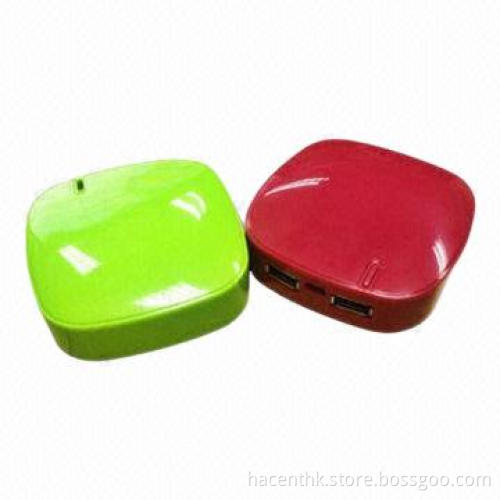 Colorful Square Power Banks for Small Smartphones and iPad, Sized 80 x 80 x 22mm